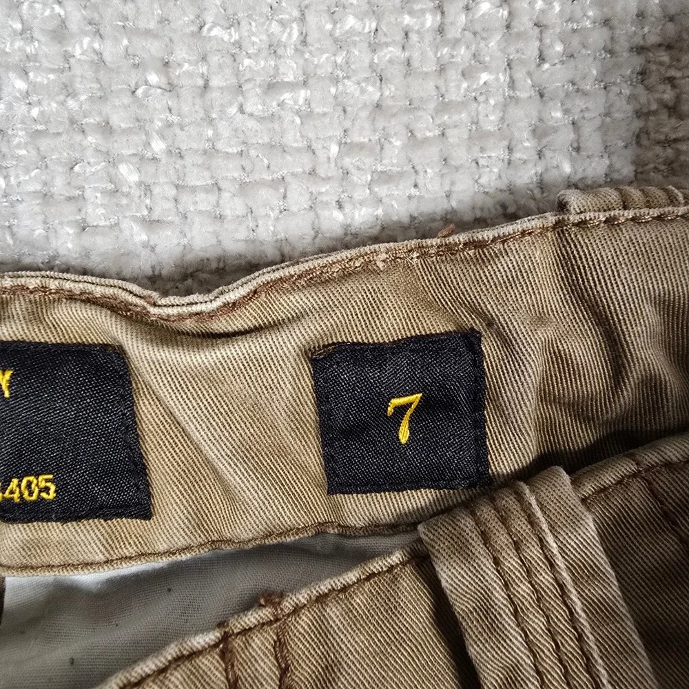 Old Navy Surplus Co Boys 7 Cargo Pants Khaki Beige Zipper Ankle Vintage Y2K 2007
